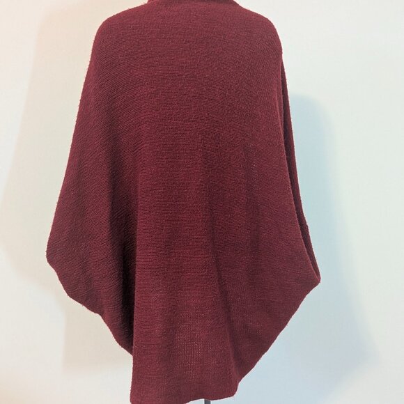 Red Cape with Attached Scarf One Size - Picture 6 of 7